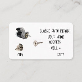 Cartão De Visita Classic Auto Repair Business Card