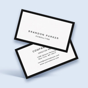 Cartão De Visita Classic Modern Professional Simples