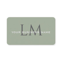 Classic Sage Green Monogram Branding