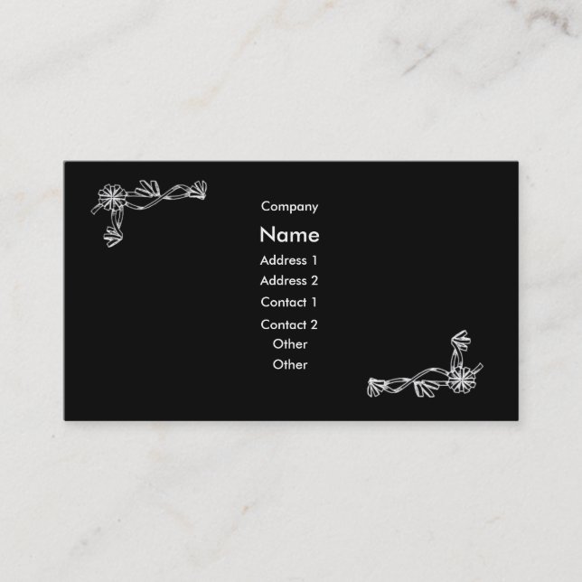 Cartão de visita clássico (Frente)