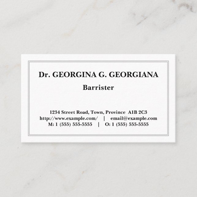 Cartão de visita Clássico Antigo Movido (Frente)