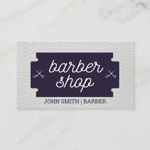 Cartão De Visita Clássico Barbearia Corte de Cabelo Barbeiro