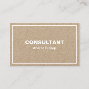 Cartão de visita Clássico de Quadro Limpo Simple