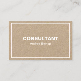 Cartão de visita Clássico de Quadro Limpo simples