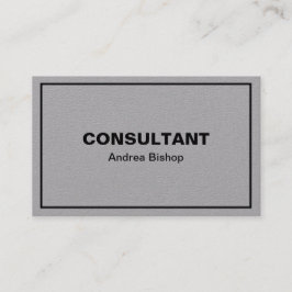 Cartão de visita Clássico de Quadro Limpo simples