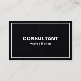 Cartão de visita Clássico de Quadro Limpo simples