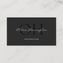 Clássico de Script Branco e Preto Moderno