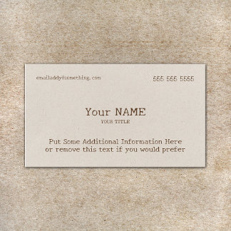 Cartão de visita Clássico do Tipo Bone