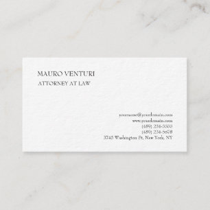 Cartão De Visita Clássico Elegante Mínimo Profissional Simples