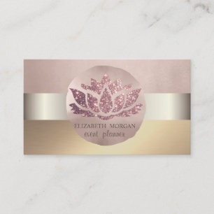 Cartão De Visita Clássico Elegante Moderno,Largura Lenta,Rosa Doura