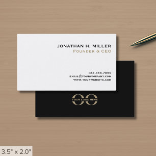 Cartão De Visita Clássico mínimo simples