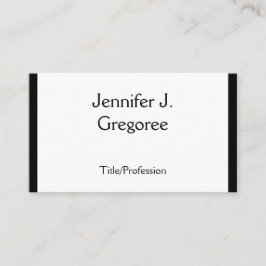 Cartão de visita clássico, tradicional