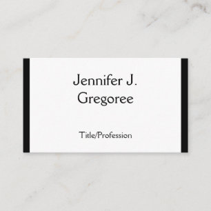 Cartão de visita clássico, tradicional