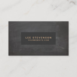 Cartão De Visita Clássico Vintage Black Rustic