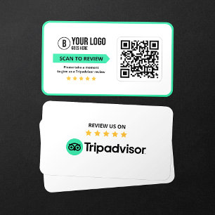 Cartão De Visita Classificação de 5 estrelas no QR Code Scannable d