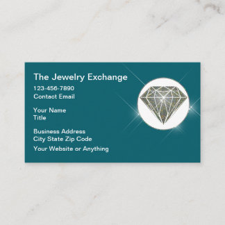 Cartão De Visita Classy Glitzy Jewelry Store Bling Business Cards