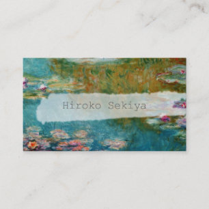Cartão De Visita Claude Monet, Lily Pond em Giverny