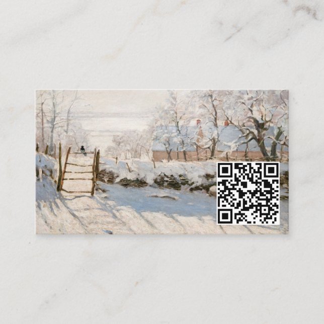 Cartão De Visita Claude Monet - O Código Magpie - QR (Frente)