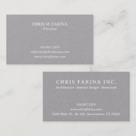 Cartão De Visita Clean Architect's Business Card