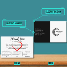 Cliente Elegante Obrigado