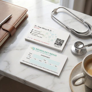 Cartão De Visita Clínica de Neurologia Empresarial | Consulta Limpa