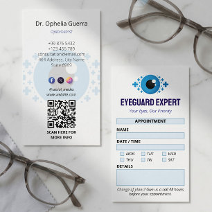Cartão De Visita Clínica de Oftalmologia Negócios   Consulta Limpa