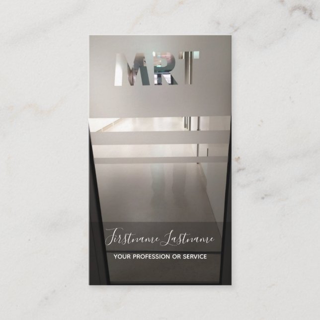 Cartão De Visita clinica de radiologia por MRT e centro médico de M (Frente)