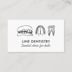 Cartão De Visita Clínica dentária de branqueamento dentário dentist