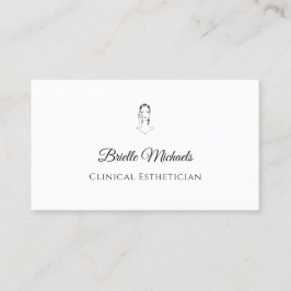 Cartão De Visita Clinical Esthetician Minimal Elegant