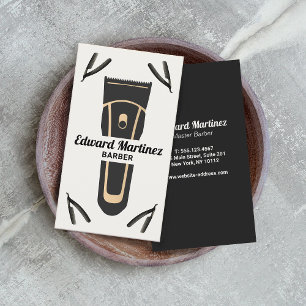 Cartão De Visita Clipper Elétrico de Compro de Barber, Razor