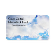 Cloudy Blue Sky Ministro-Cristão Pastor