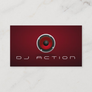 Cartão De Visita Clube de Entretenimento de Música DJ Preto Legal