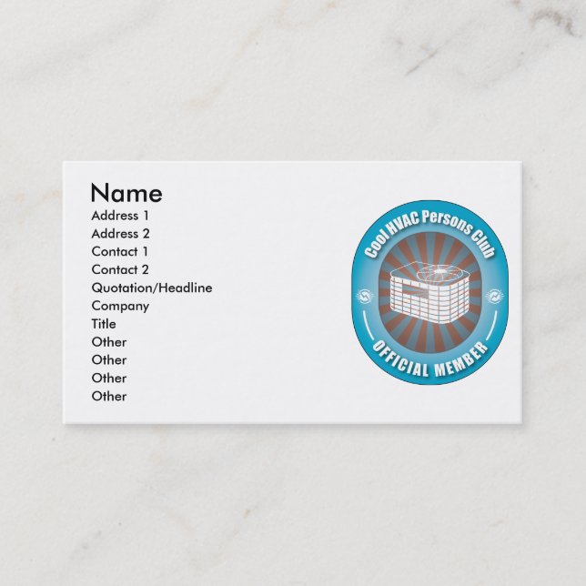 Cartão De Visita Clube legal das pessoas da ATAC (Frente)