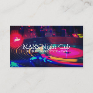 Cartão De Visita Clube Noturno Legal Bar de Dança Negócios de Vida