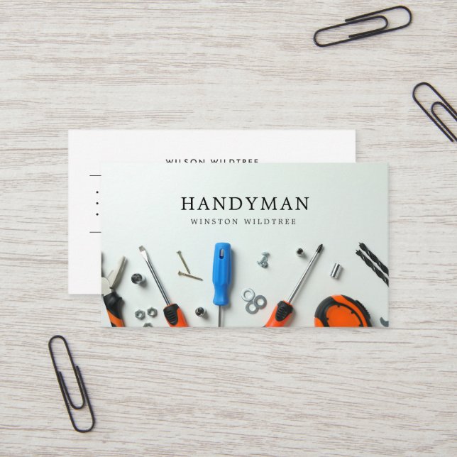 Cartão De Visita Cluster de Construção | Capas (Frente/Verso In Situ)