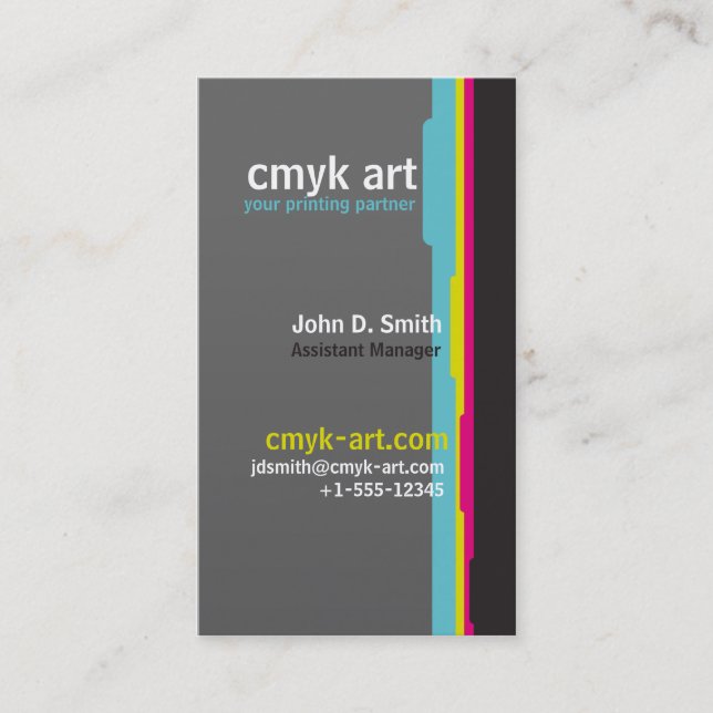 CARTÃO DE VISITA CMYK (Frente)