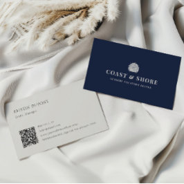 Cartão De Visita Coastal Seashell Brand Logo