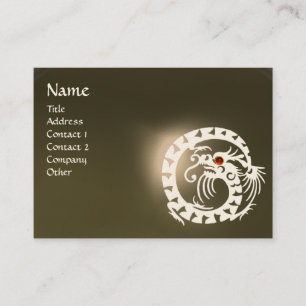 Cartão De Visita COBRA DRAGON AGATE cinza vermelha púrpura