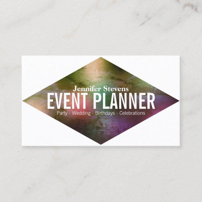 Cartão De Visita Cobrir colorido gigante arrombado e roboide (Frente)