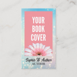 Cartão De Visita Cobrir do Livro Azul e do Livro do Escritor