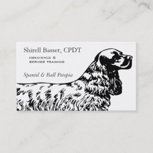 Cartão De Visita Cocker Spaniel Dog Business