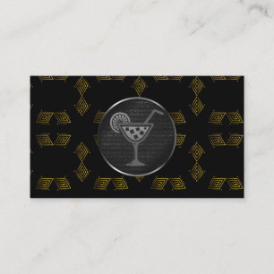 Cartão De Visita Cocktail Drink   Barman   Restaurante