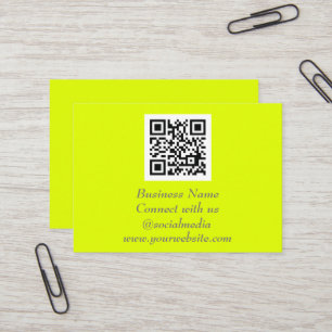 Cartão De Visita Codificação QR de mídia social digitalizável amare