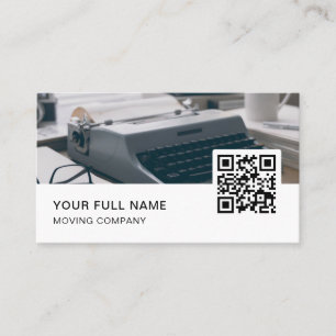 Cartão De Visita Codificador QR Code Logo Mídia Social