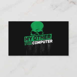 Cartão De Visita Código Admin do Nerd Hacker do Engenheiro Sysadmi