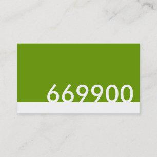 Cartão De Visita código de cor html verde 669900