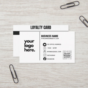 Cartão De Visita Código de QR de LOGOTIPO de Negócio Ícones de M