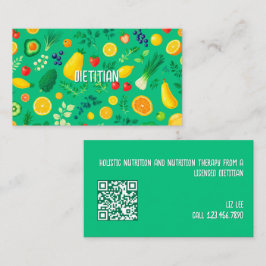Cartão De Visita Código de QR Dietitiano Nutricional