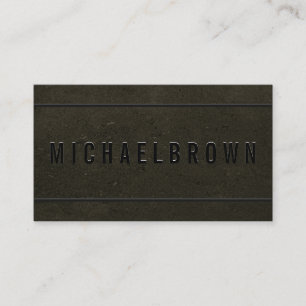 Cartão De Visita Código de QR Moderno Mínimo Negrito do Driver Negr