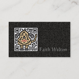 Cartão De Visita Código de QR o cão